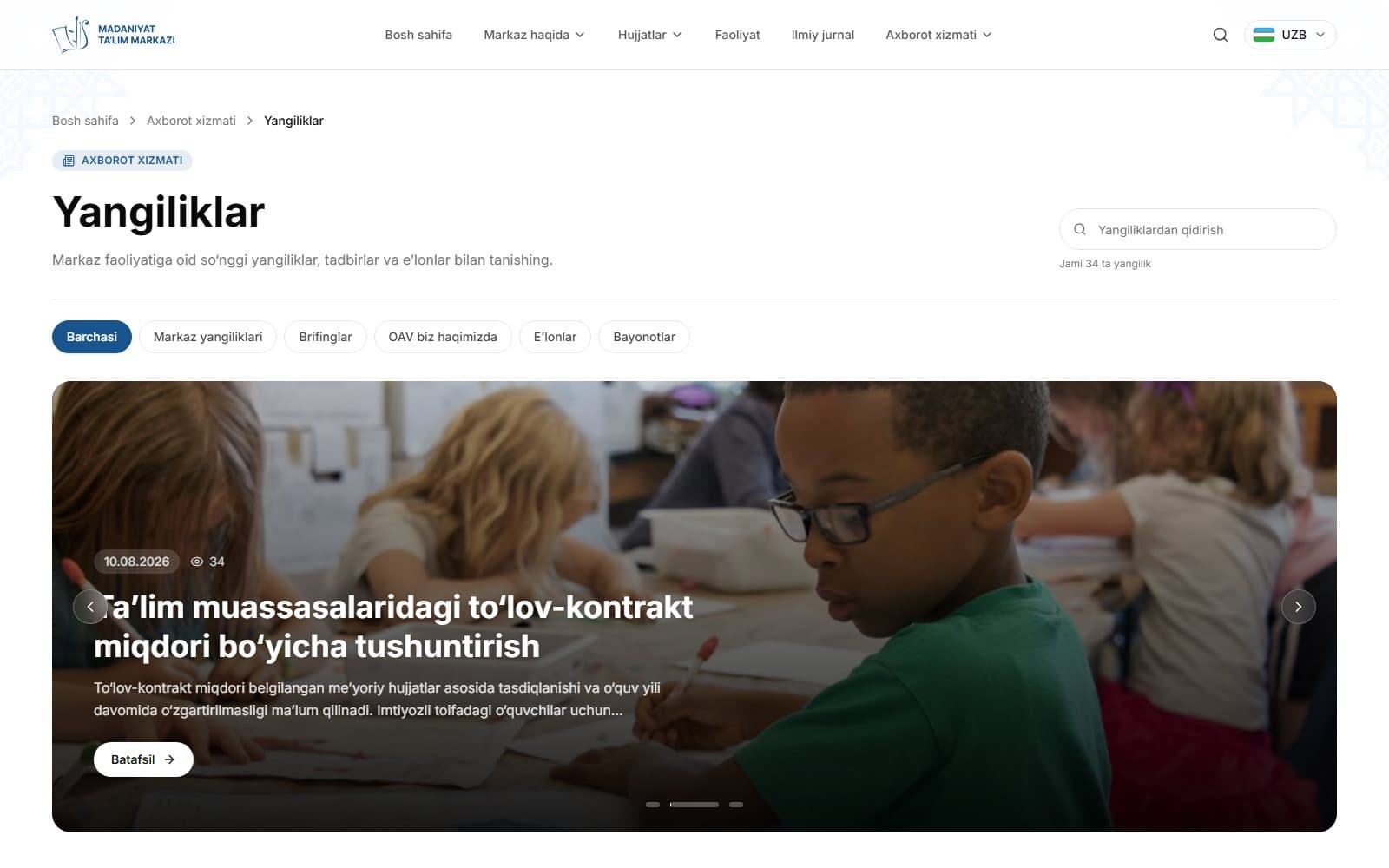 Madaniyat Ta'lim Markazi — screenshot 4