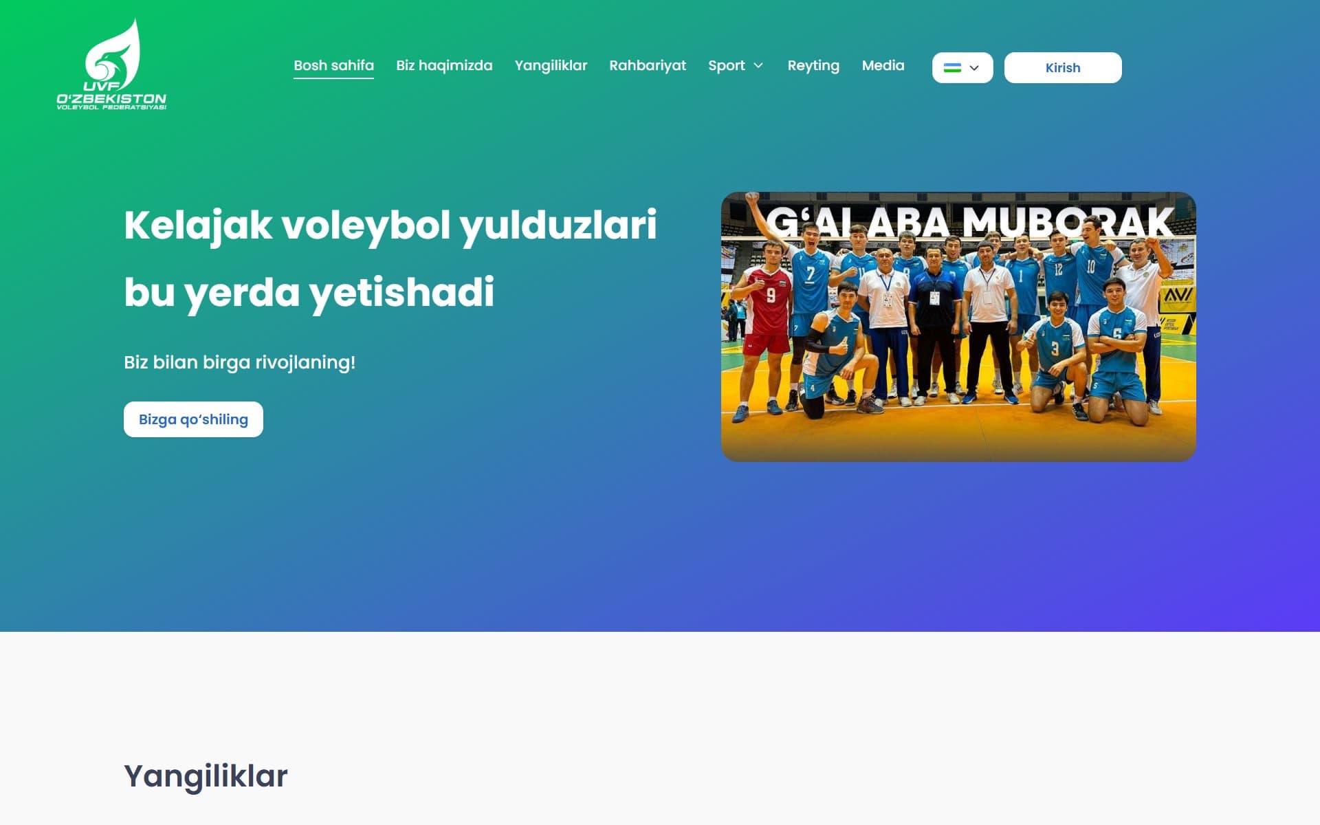 Vollebol.uz — screenshot 1