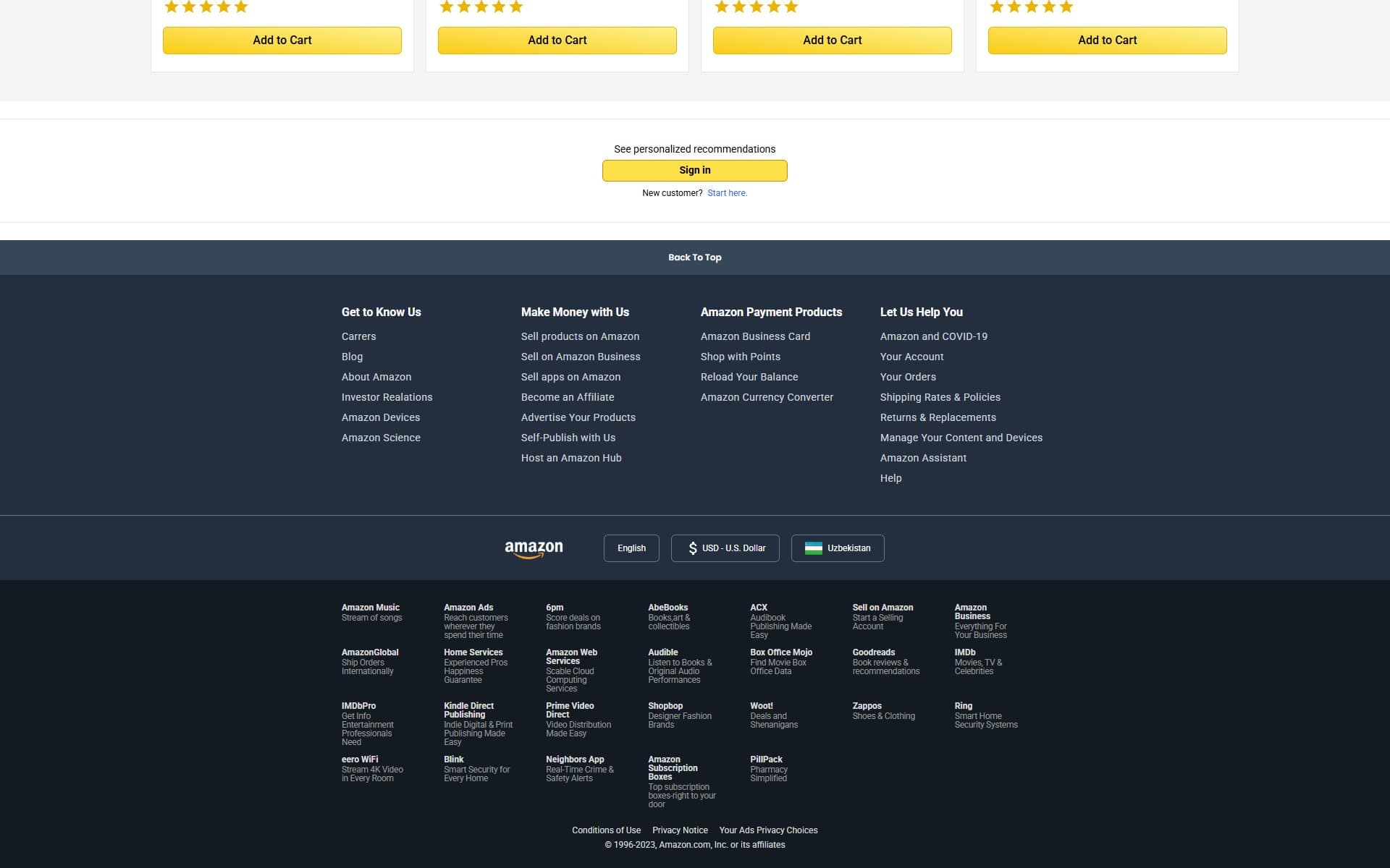 Amazon Clone — screenshot 4
